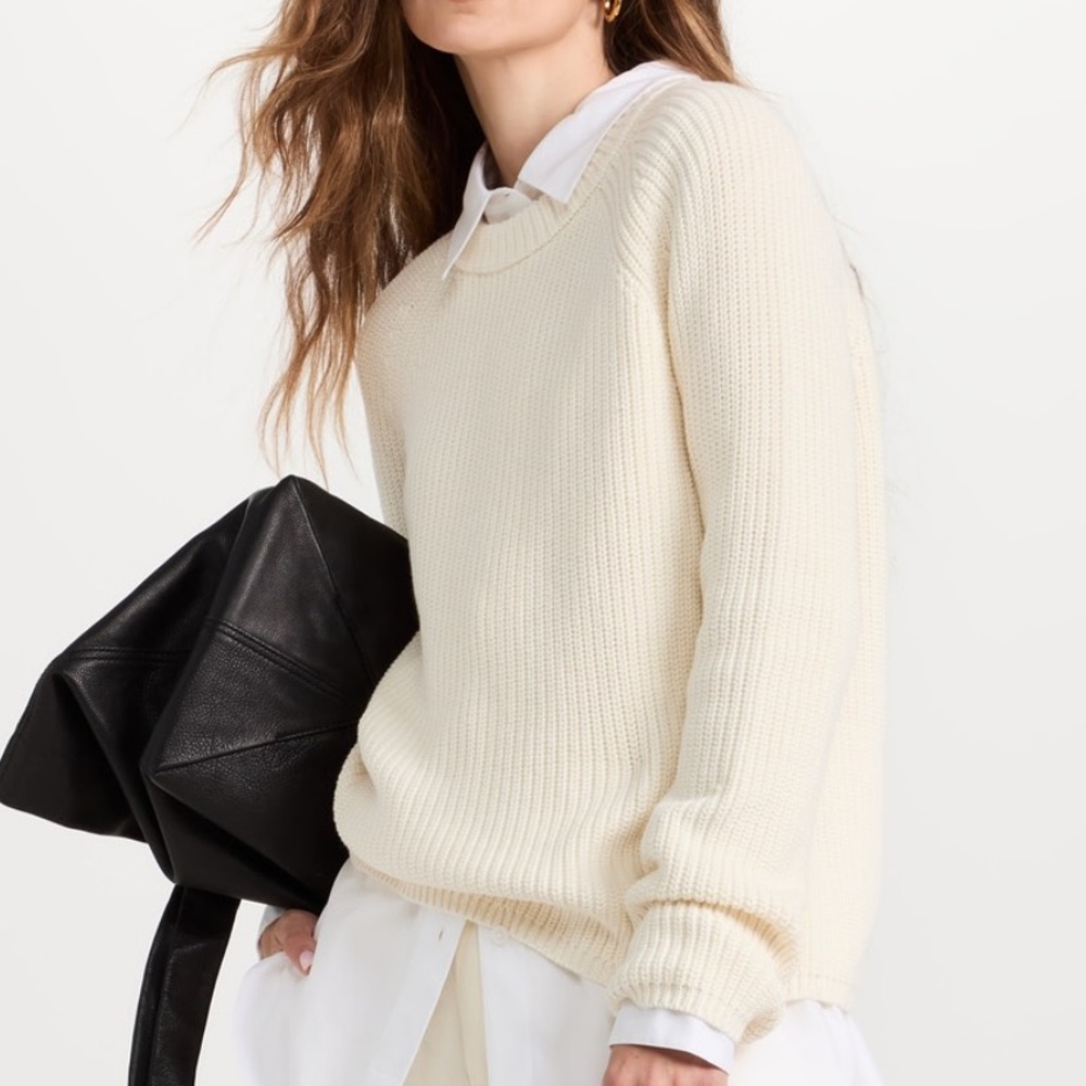 Jenni Kayne Cotton Fisherman Sweater ~